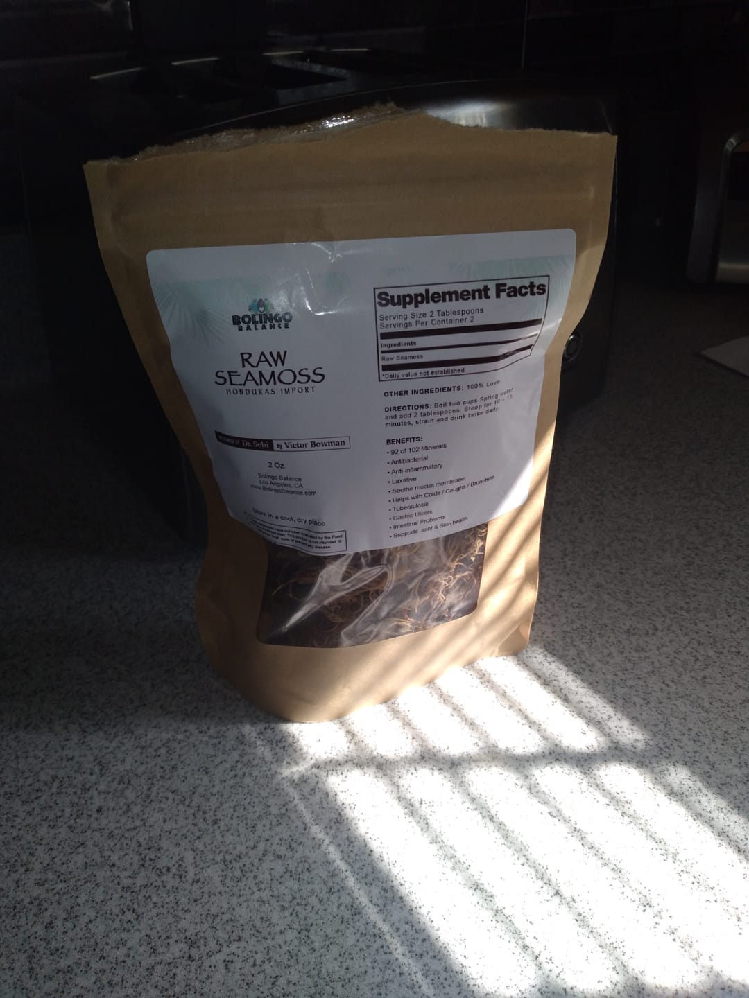 Customer photo review of RAW SEA MOSS