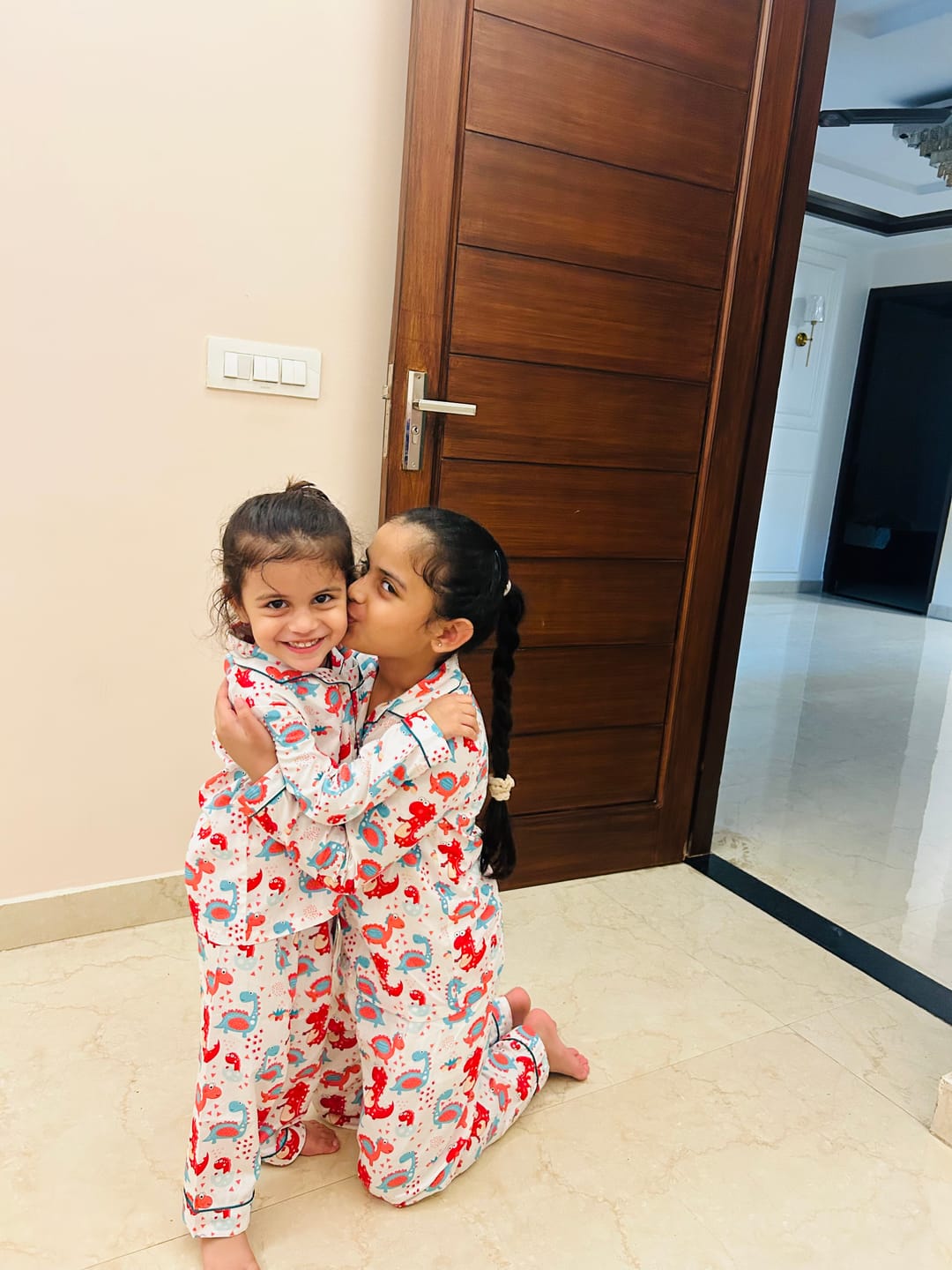Customer photo review of Playful Dino Night Suit