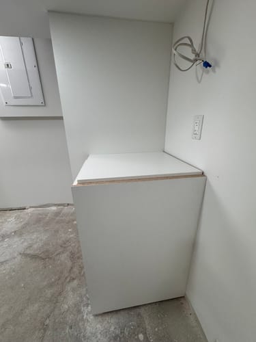 Customer photo review of Base Cabinets Finished Side Panel - 24 3/4" Width x 35" High