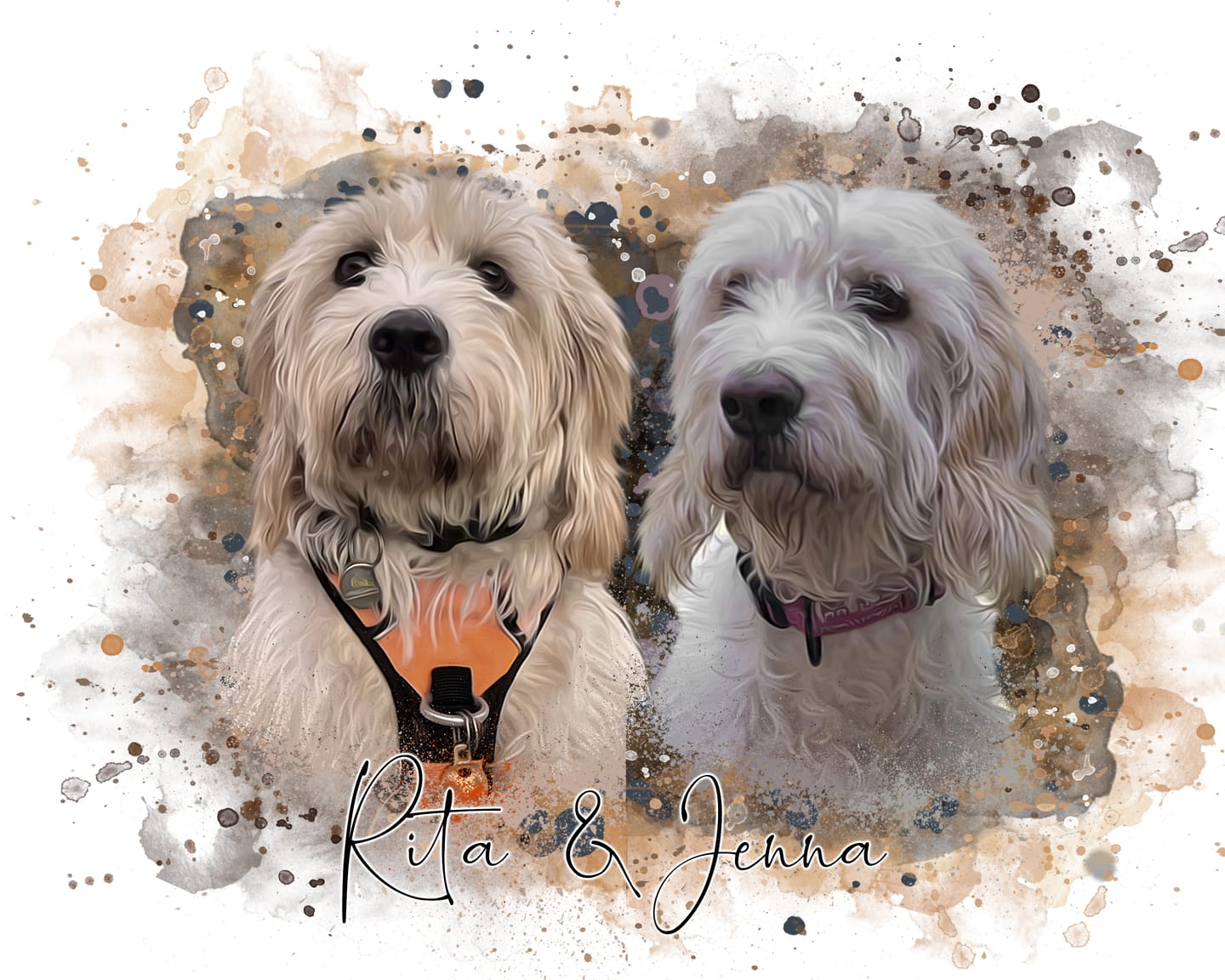 Customer photo review of Portrait Aquarelle - Duo