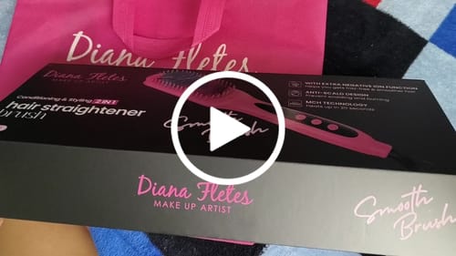 Customer video review of Cepillo Alaciador 2 en 1 Diana Fletes