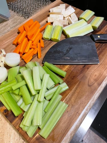 Customer photo review of Handgeschmiedetes Kochmesser - Black