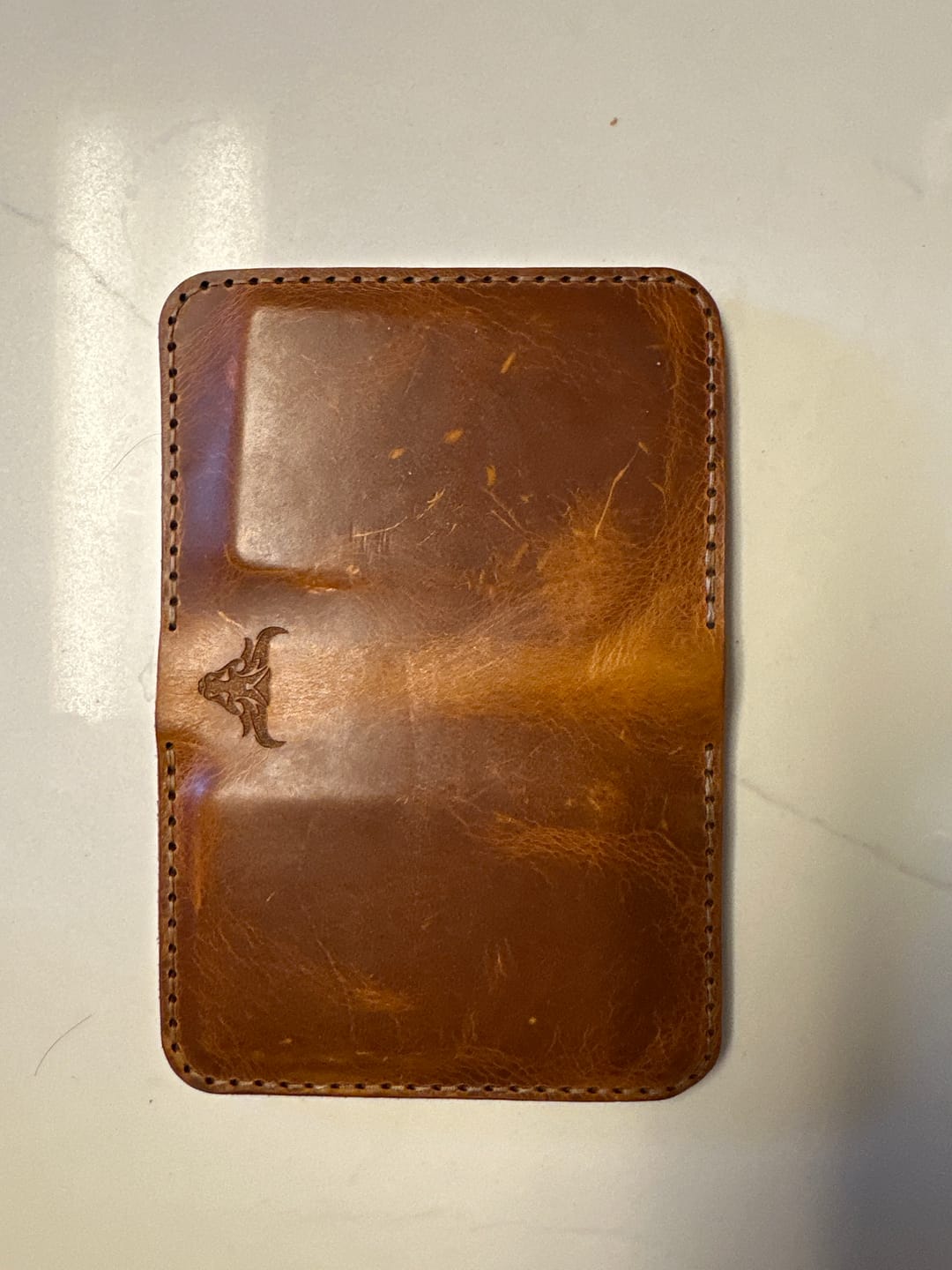 Customer photo review of The Tyler Vertical Wallet