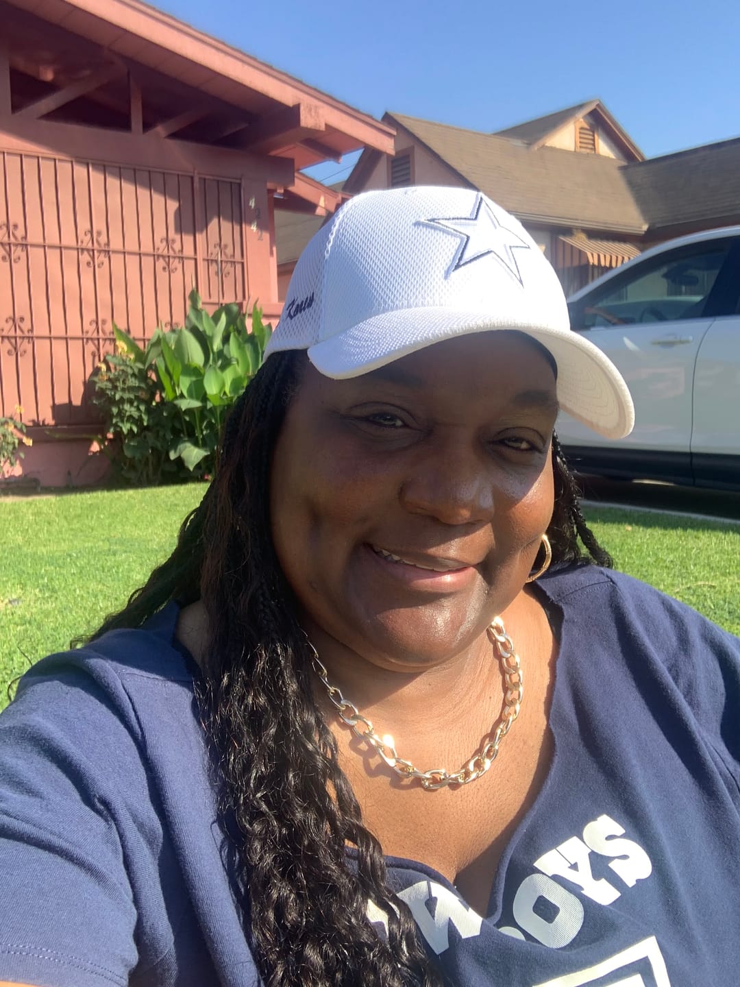 Customer photo review of Grab & Go Braids Band Boho Style with Human Hair Curls
