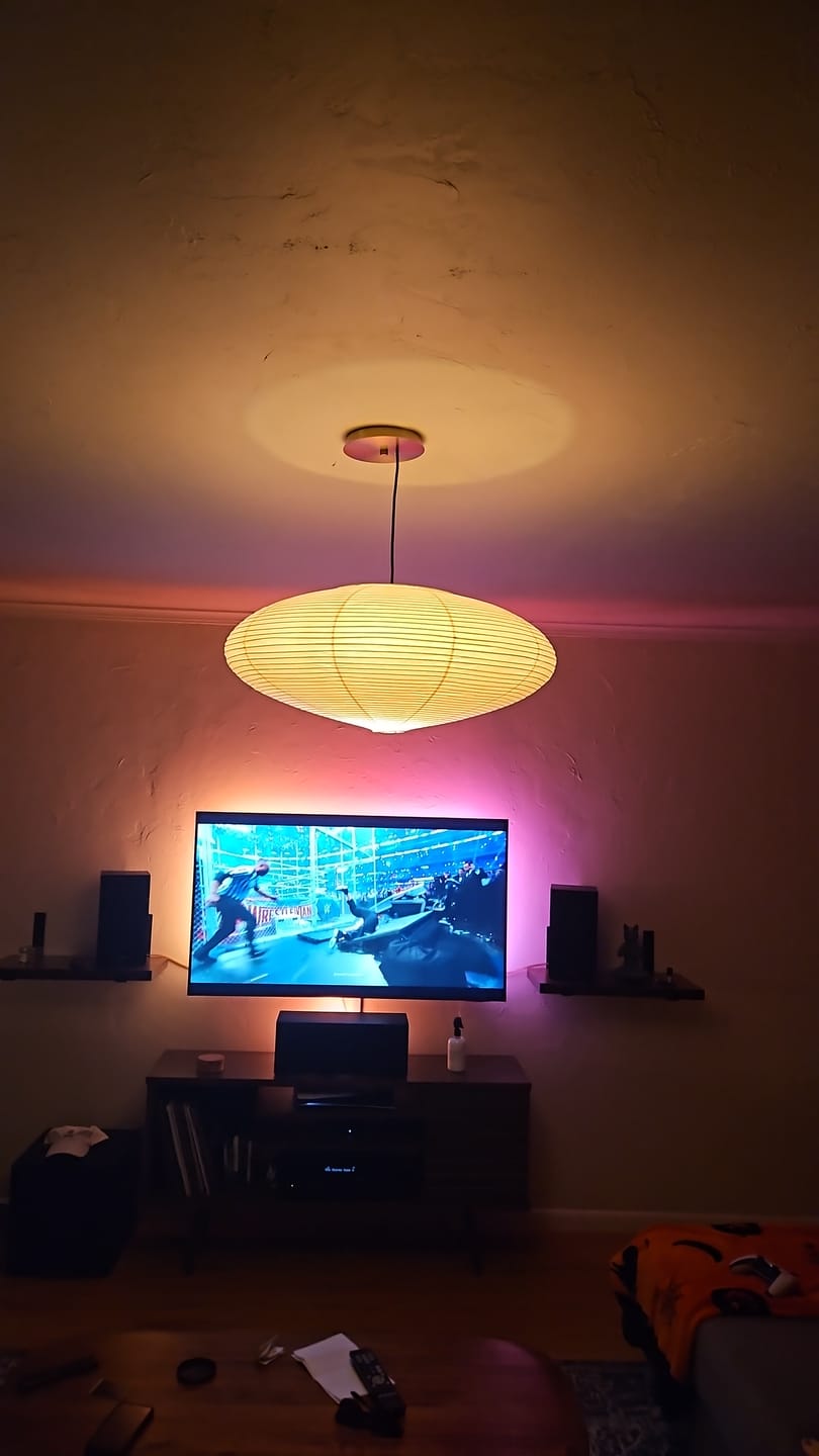Customer photo review of Ellipse Washi Paper Pendant Lampshade