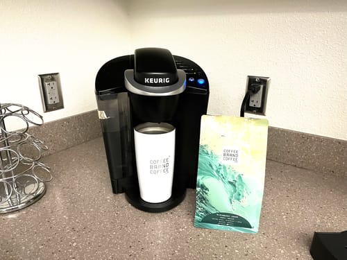 Customer photo review of Blackberry Cream Flavored Coffee