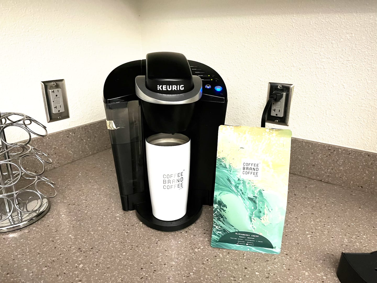 Customer photo review of Blackberry Cream Flavored Coffee