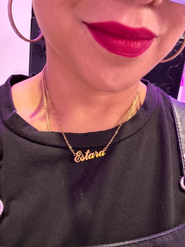 Customer photo review of Personalized Name Necklace