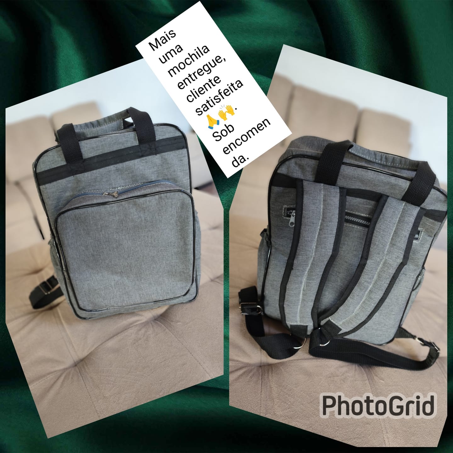 Customer photo review of NYLON LINHO COR CINZA