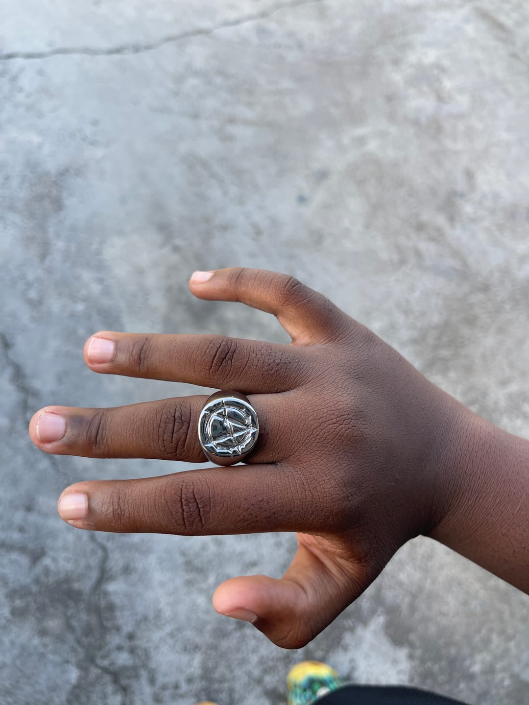 Customer photo review of ANARCHY SIGNET RING