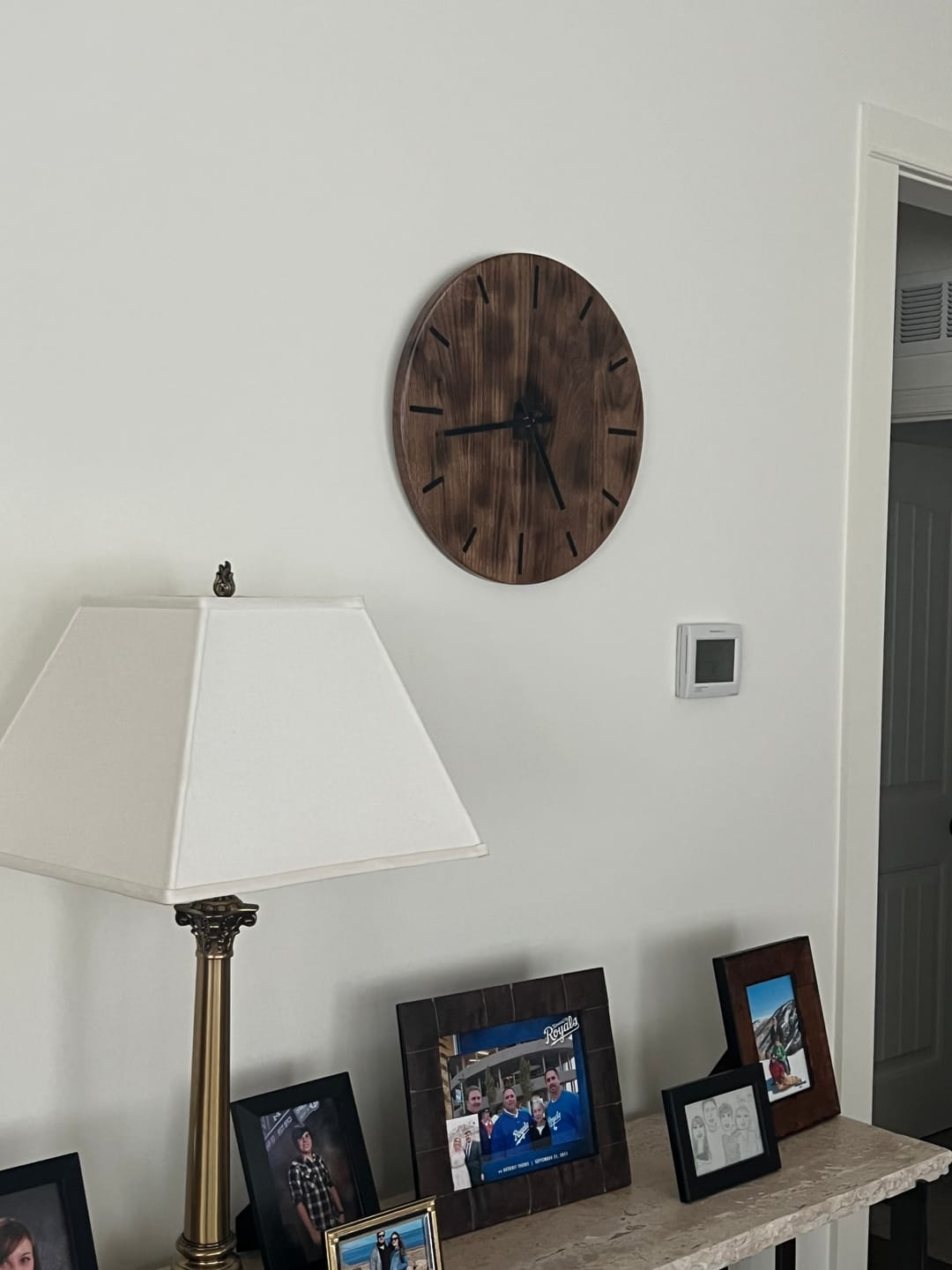 Customer photo review of 18" Circle + Clock Dials Style 2 Acrylic Router Template