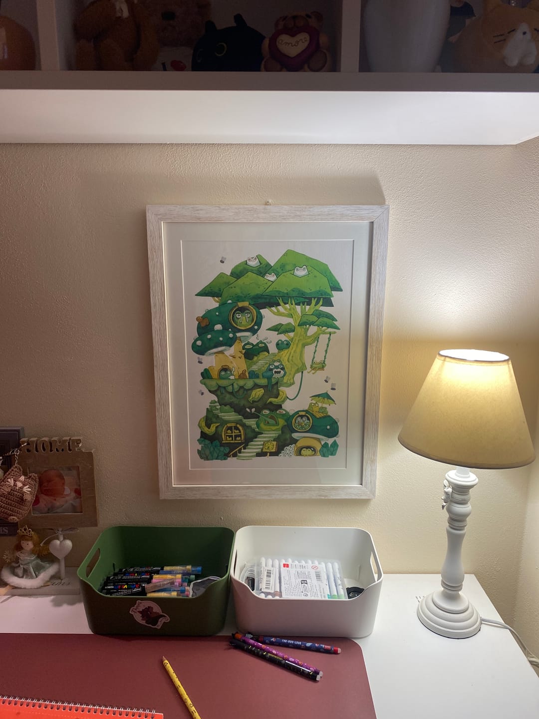 Customer photo review of Green Frogs • Stampa A3 Firmata