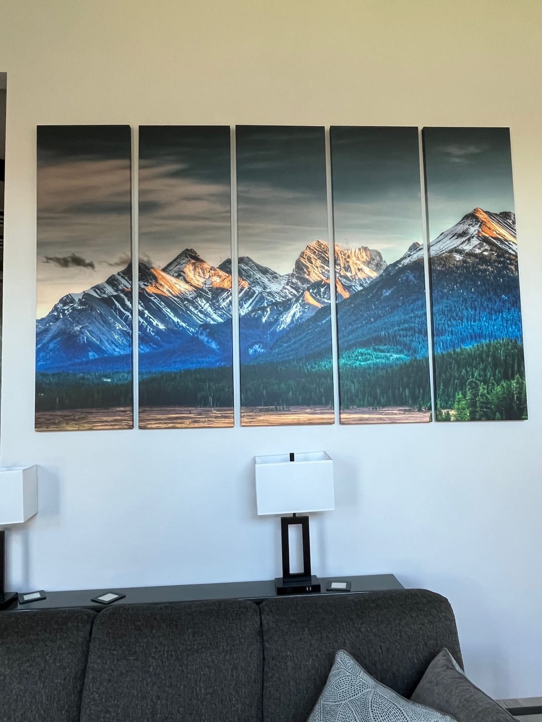 Customer photo review of Scenic Mountain Views Kananaskis Country Alberta Canada №2701 Ready to Hang Canvas Print
