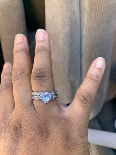 Customer photo review of Unending Love Rings