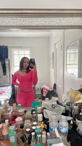 Customer photo review of Rib Lounge Tank Bubblegum