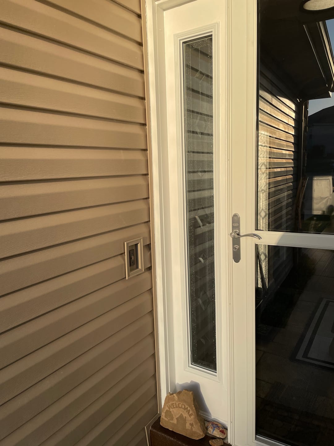 Customer photo review of Clear 1 Lite Glass and Frame Kit (Full Sidelite)