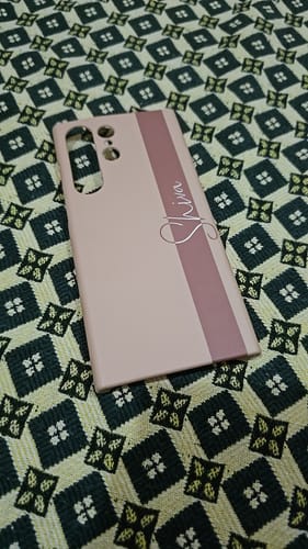 Customer photo review of Colorfull Customize Name Printed Matte Phone Case Cover