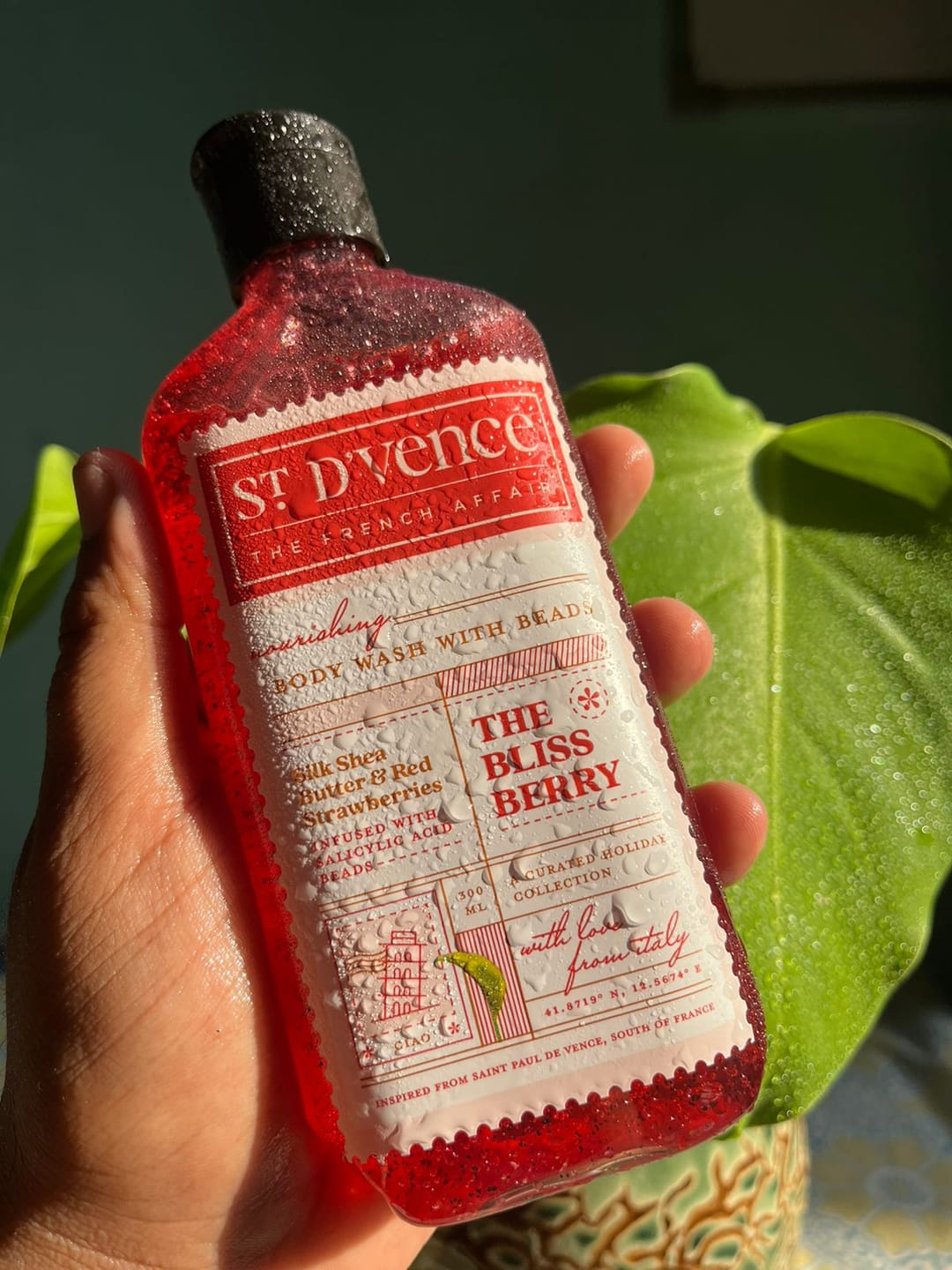 Customer photo review of Bliss Berry - Strawberry & Shea Butter Body Wash with Salicylic Acid, 300 ml