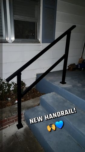 Customer photo review of Stair Handrail Kit