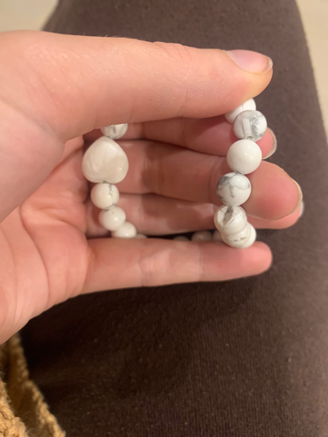 Customer photo review of White Howlite Bracelet