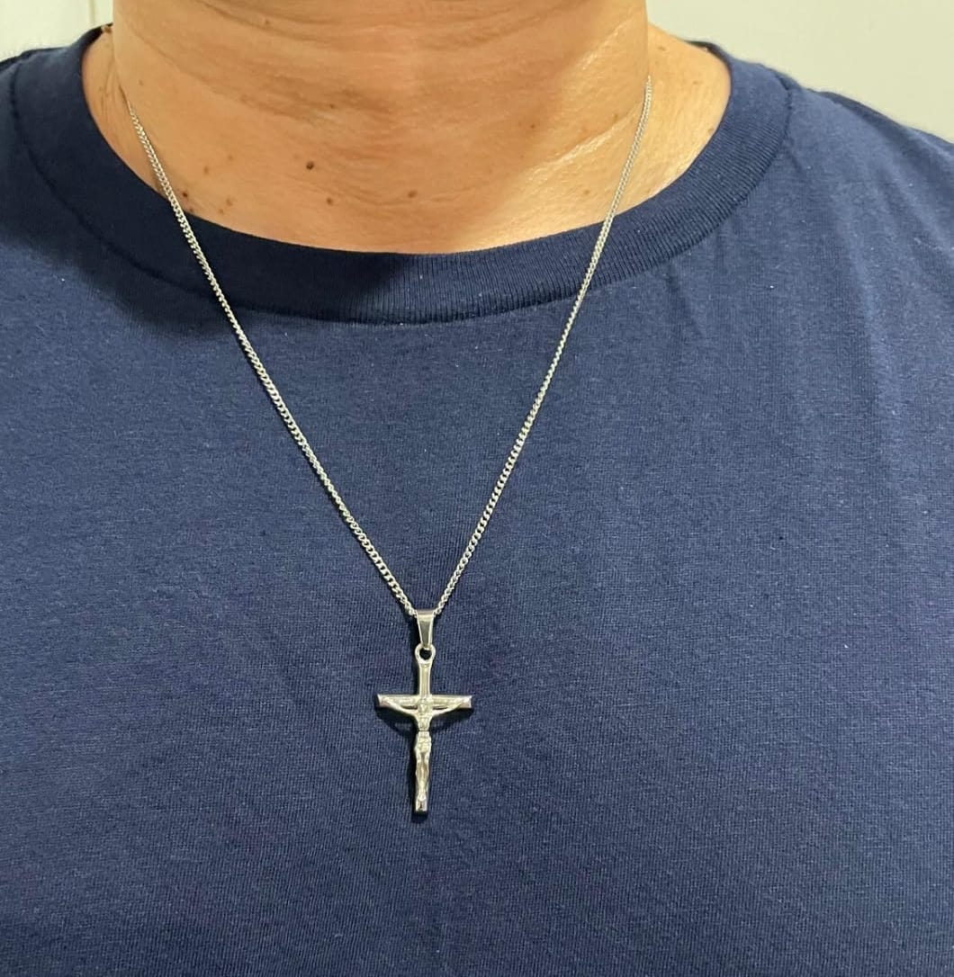Customer photo review of Crucifix (Silver)