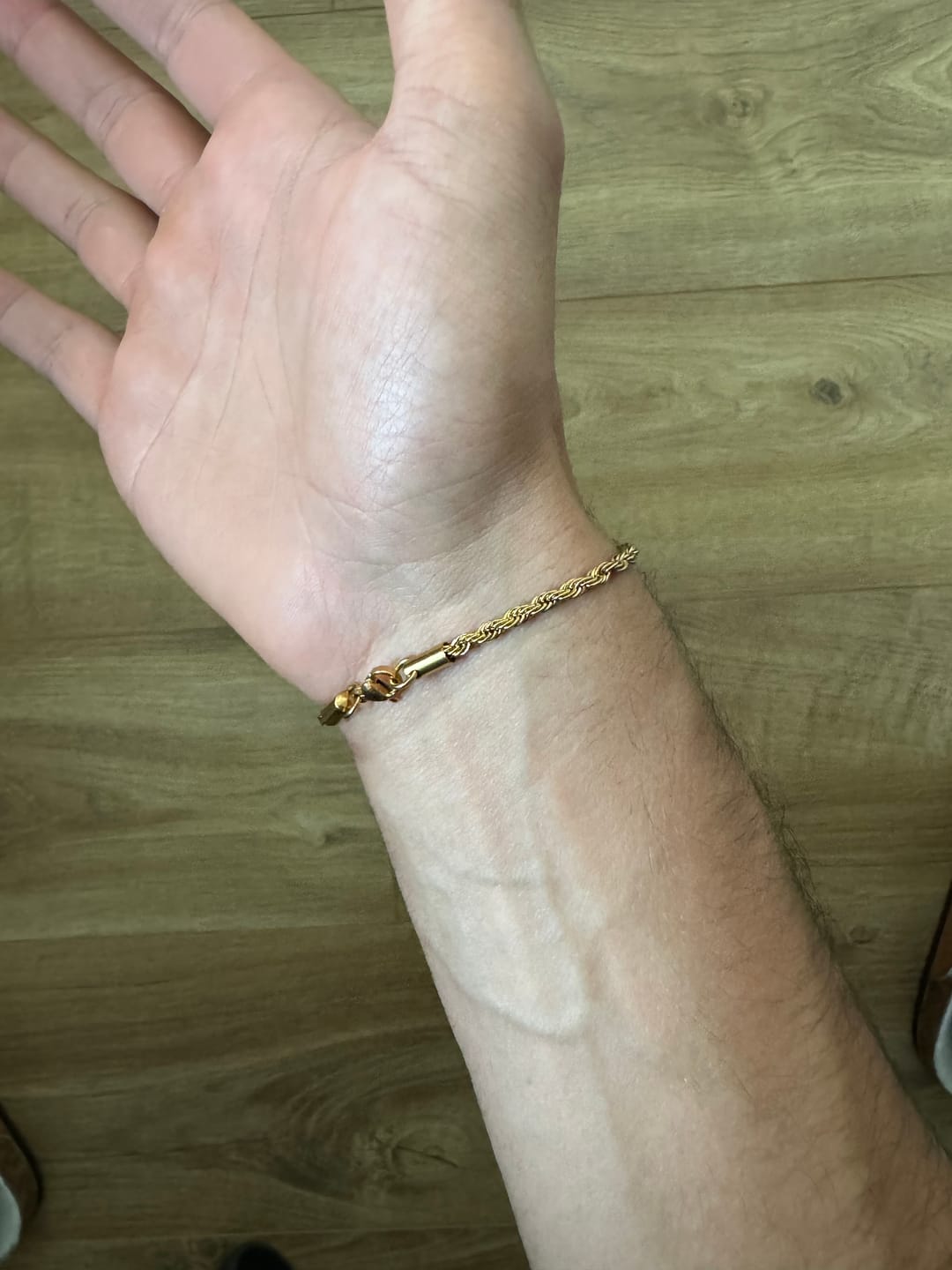 Customer photo review of Rope Bracelet (Gold) 3MM