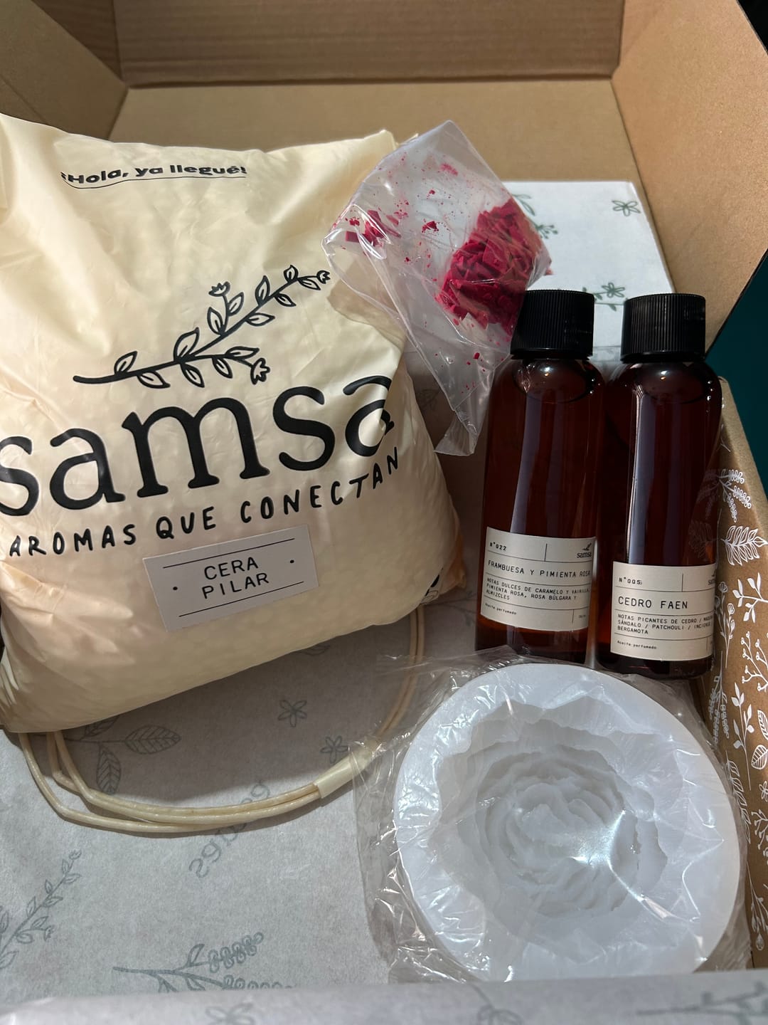 Customer photo review of Kit inicial Velas Desmoldables + Taller