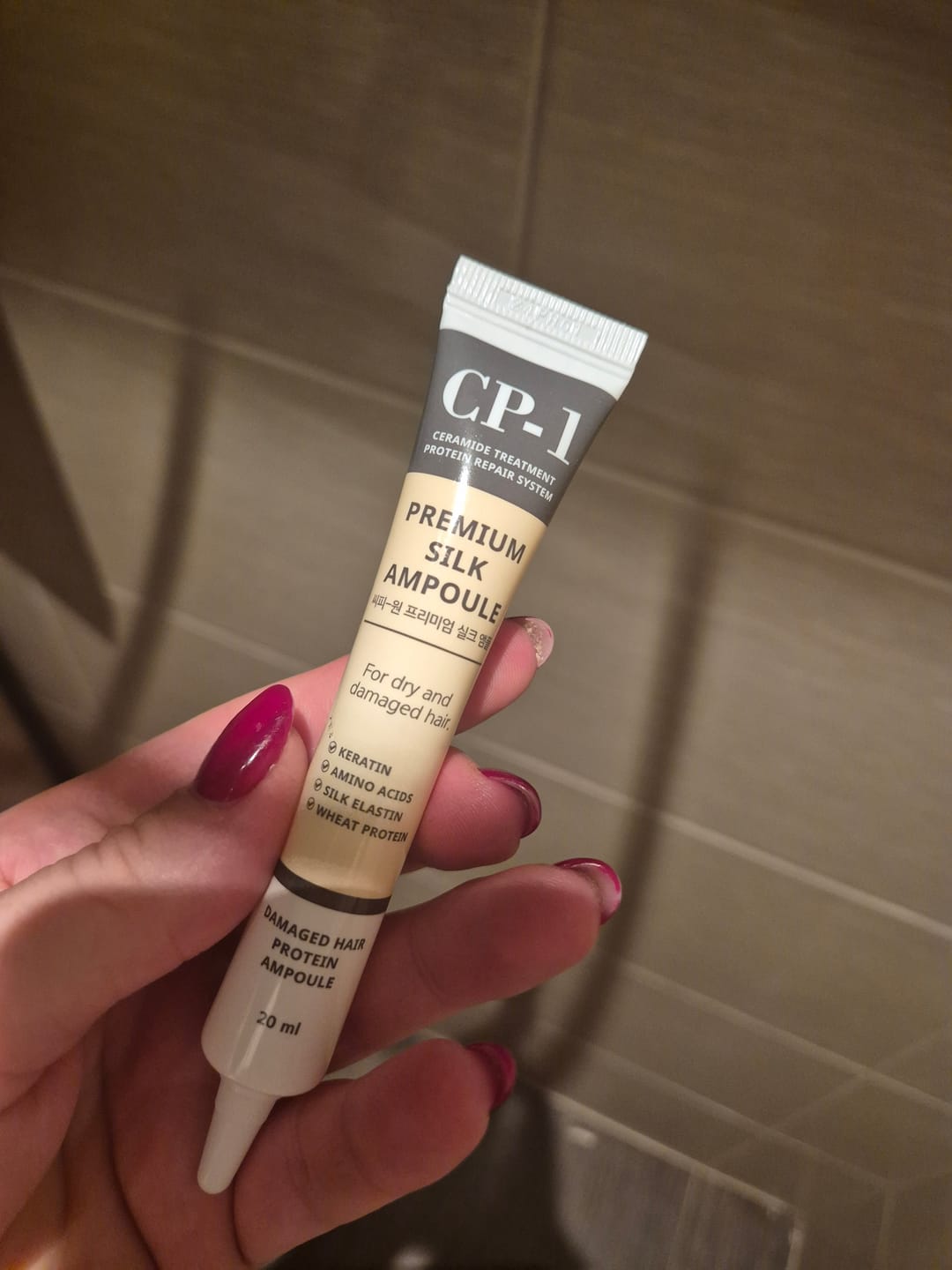 Customer photo review of Neizskalojams serums matiem Esthetic House CP-1 Premium Silk Ampoule