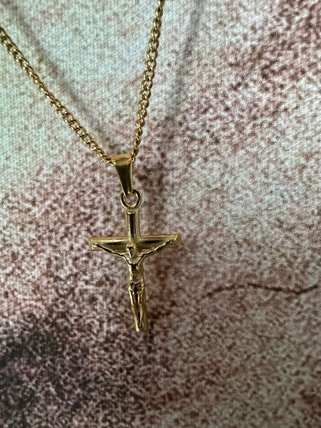 Customer photo review of Crucifix (Gold)