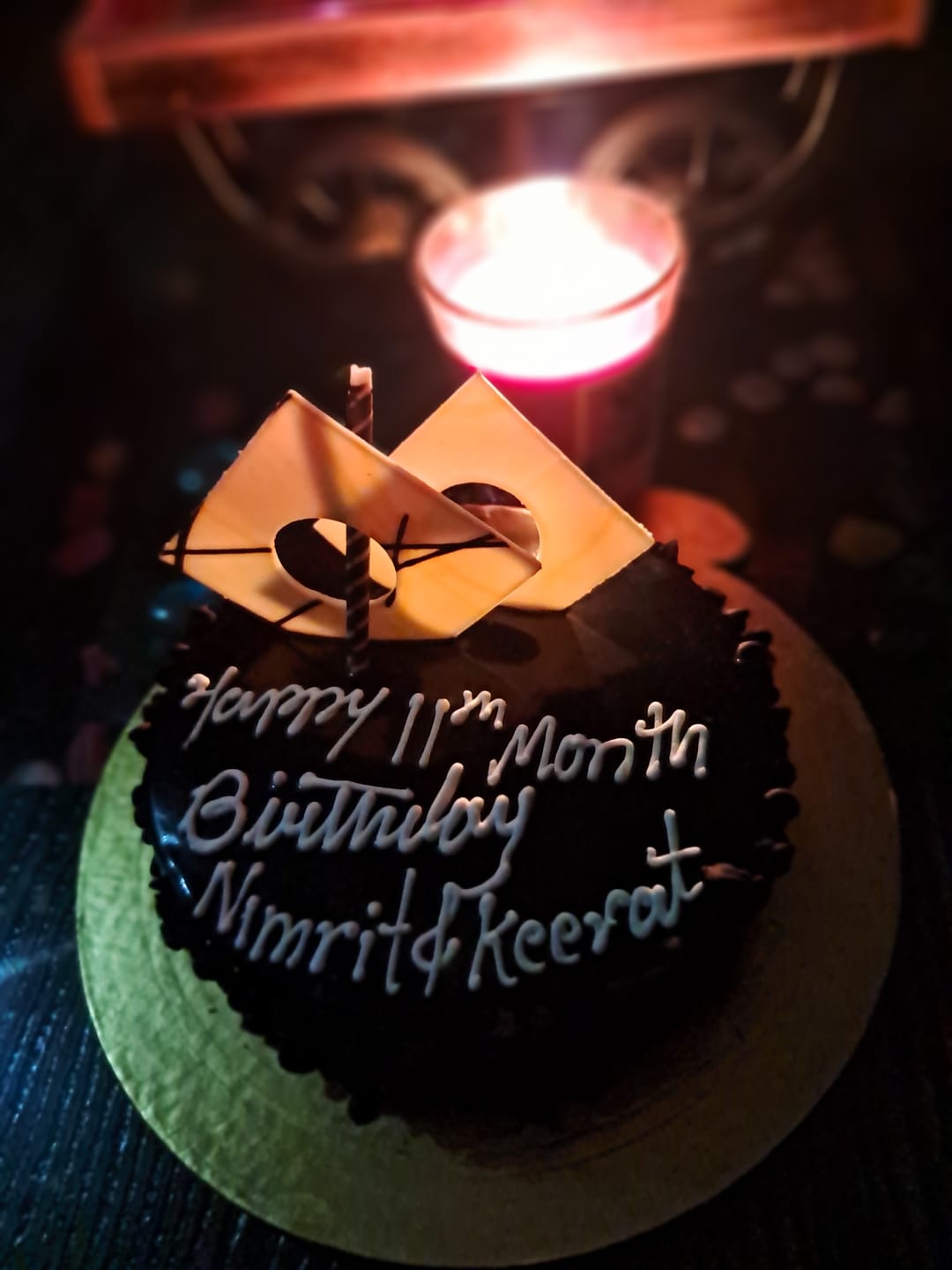 Customer photo review of Whiskey Drip Design Cake