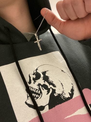 Customer photo review of Crucifix (Silver)