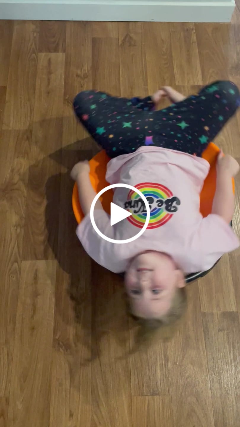 Customer video review of Sensory Integration Swivel Chair