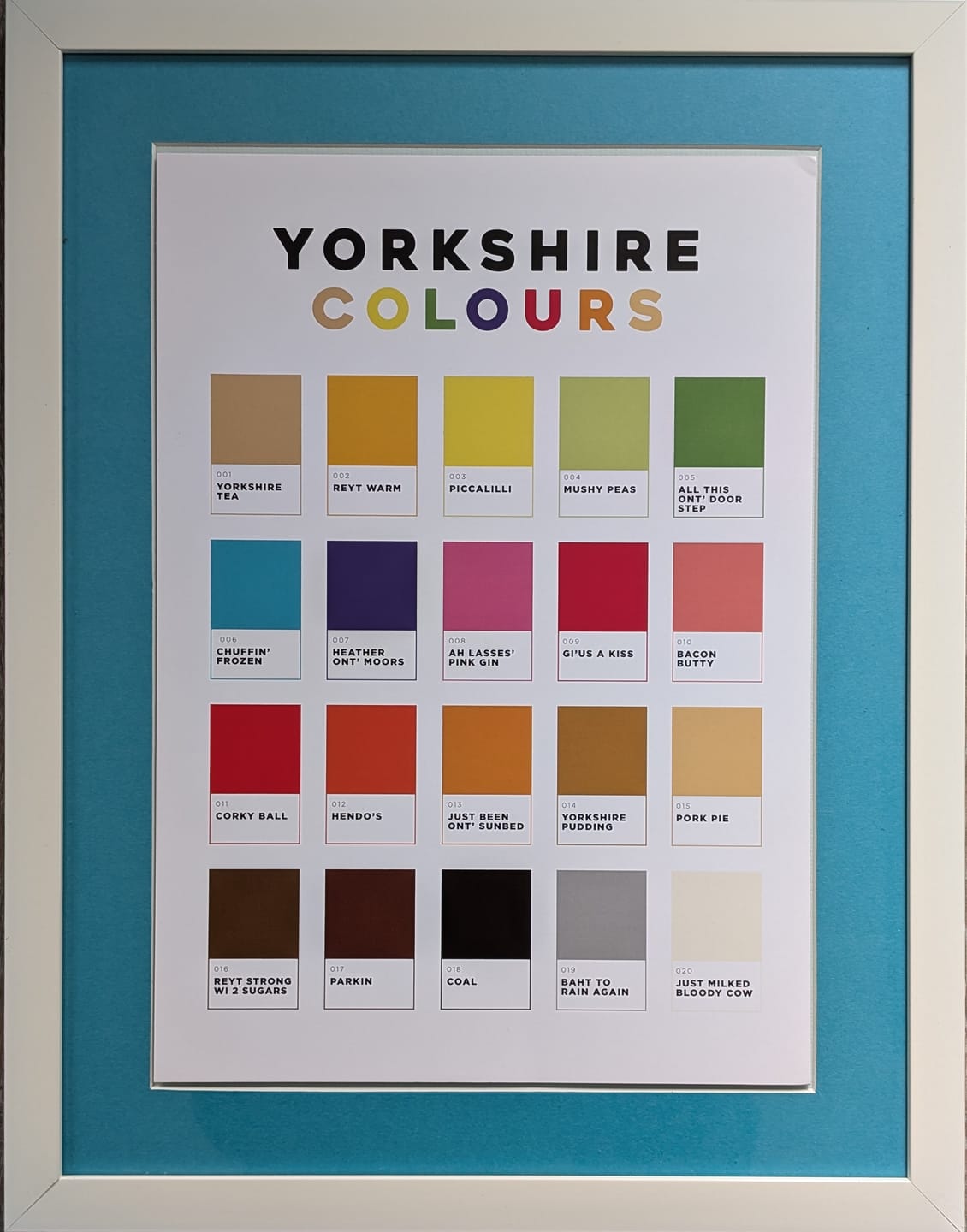 Customer photo review of Yorkshire Colours - Print