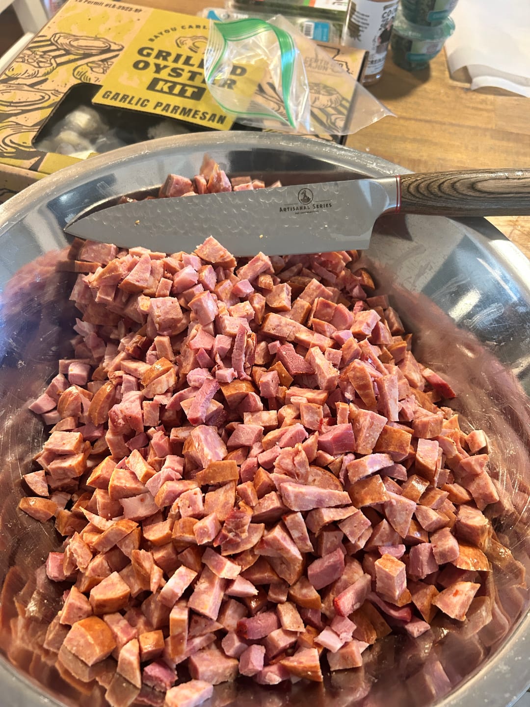 Customer photo review of Caveman Style Artisanal Chef Knife