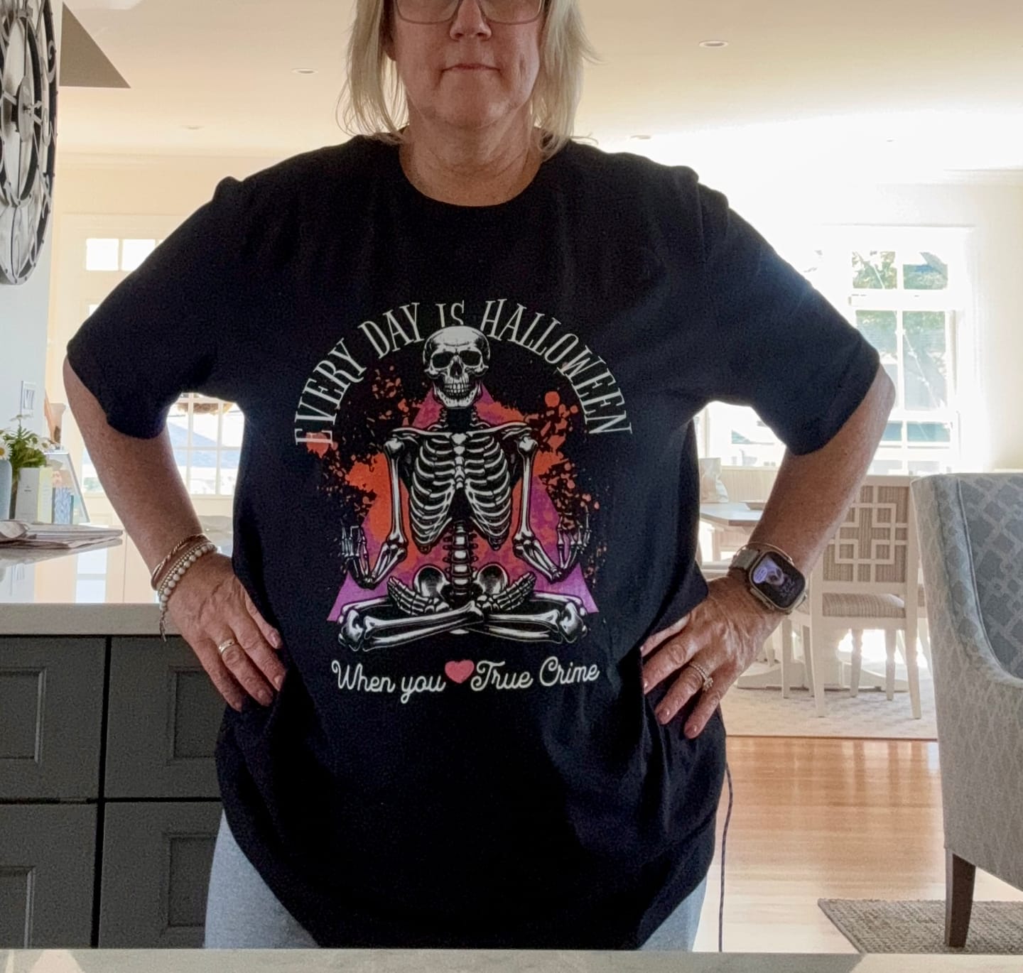 Customer photo review of Bi-monthly True Crime T-shirt Club Subscription