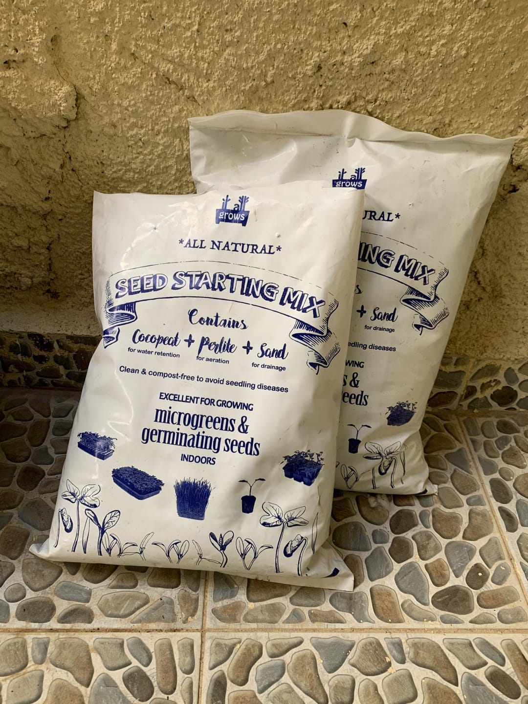 Customer photo review of Seed Starting Microgreen Mix