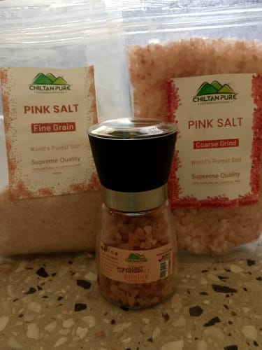 Customer photo review of Chiltan Pink Salt [Set of 3] 100% Pure & Finest Quality
