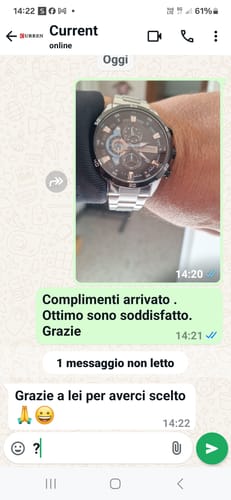 Customer photo review of Curren Madrid® orologio uomo acciaio