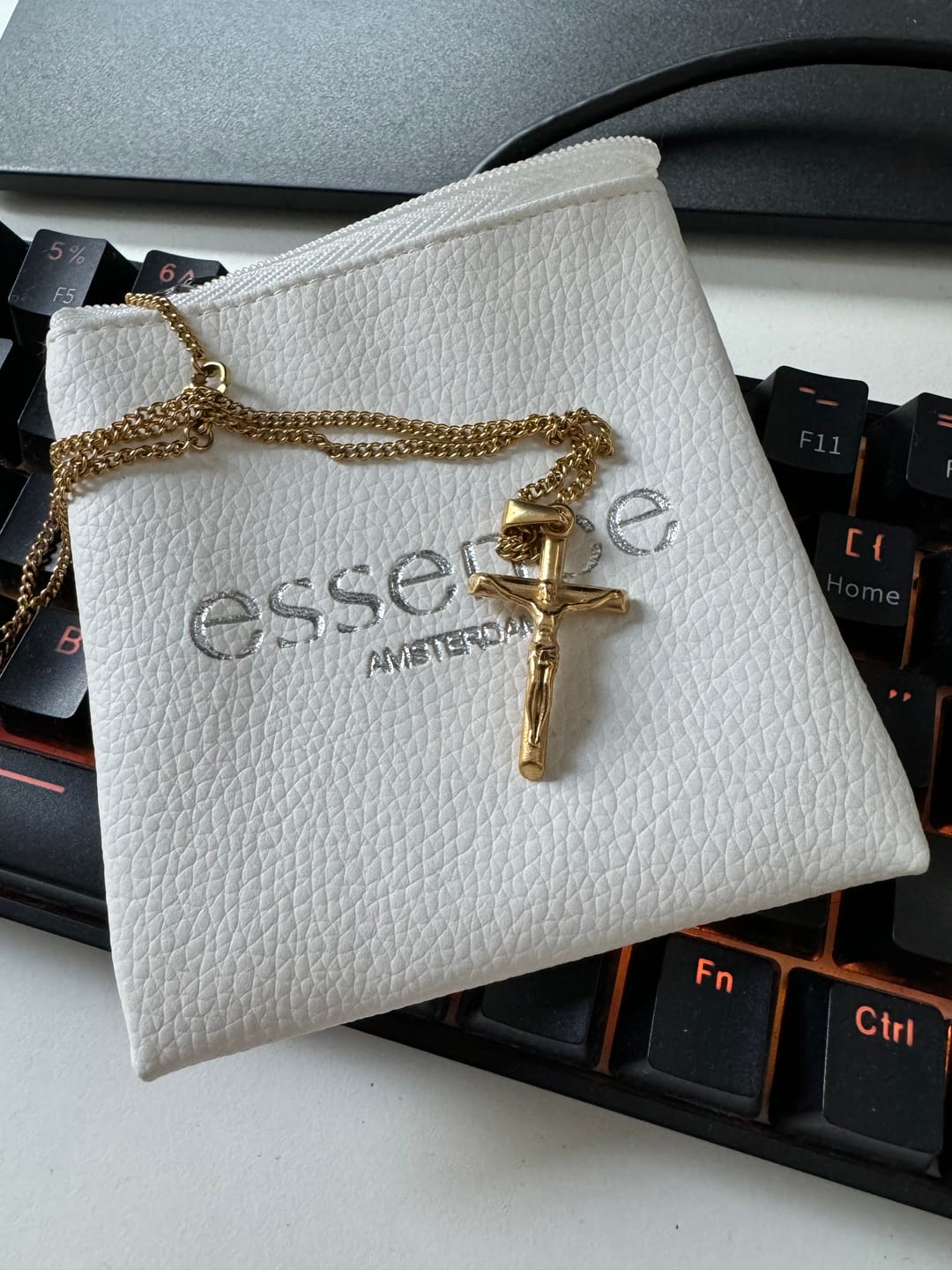 Customer photo review of Crucifix (Gold)