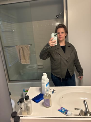 Customer photo review of Sweatshirt Moto Jacket