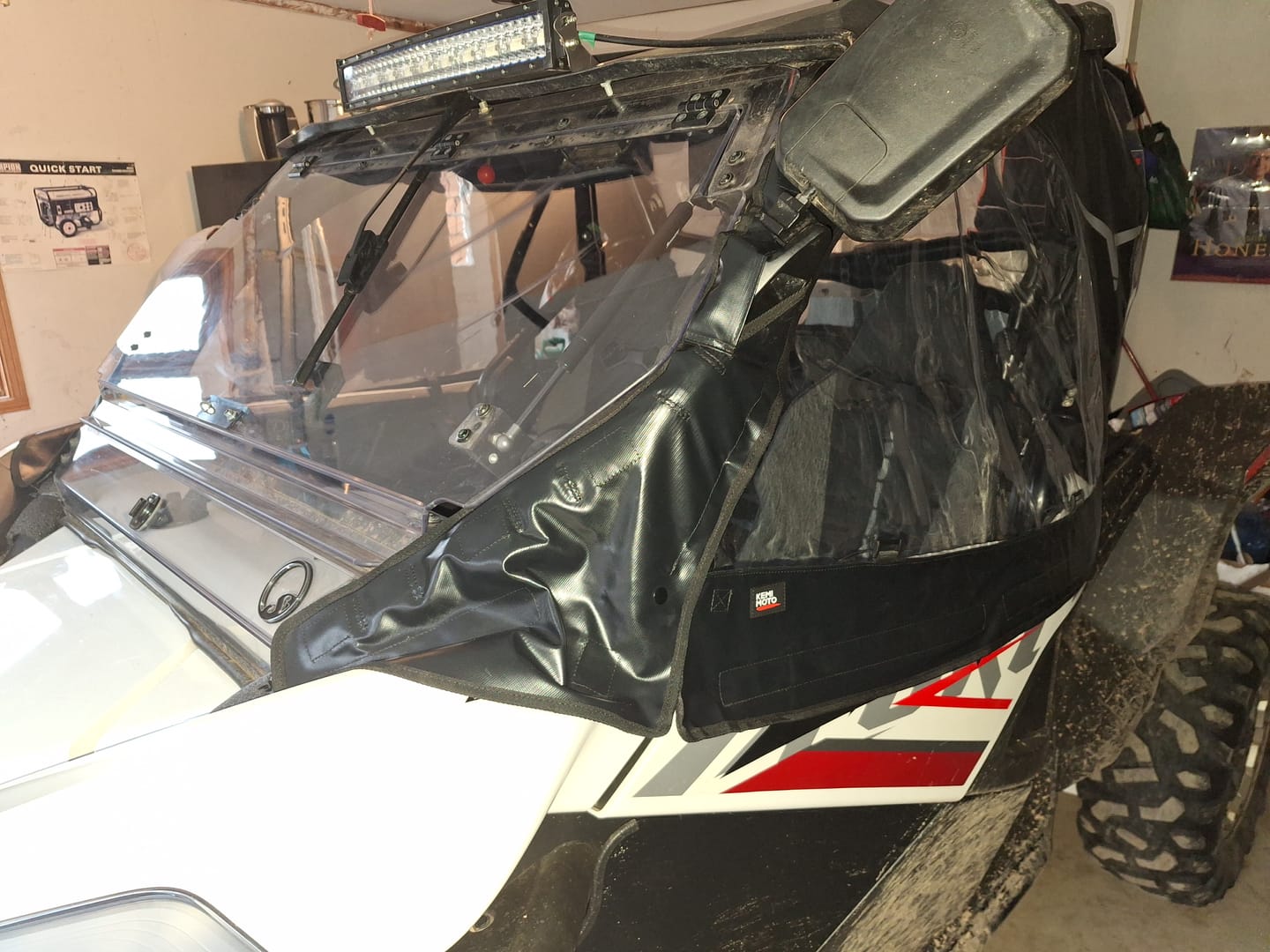 Customer photo review of Soft Cab Enclosures Upper Door for CFMOTO ZForce 950