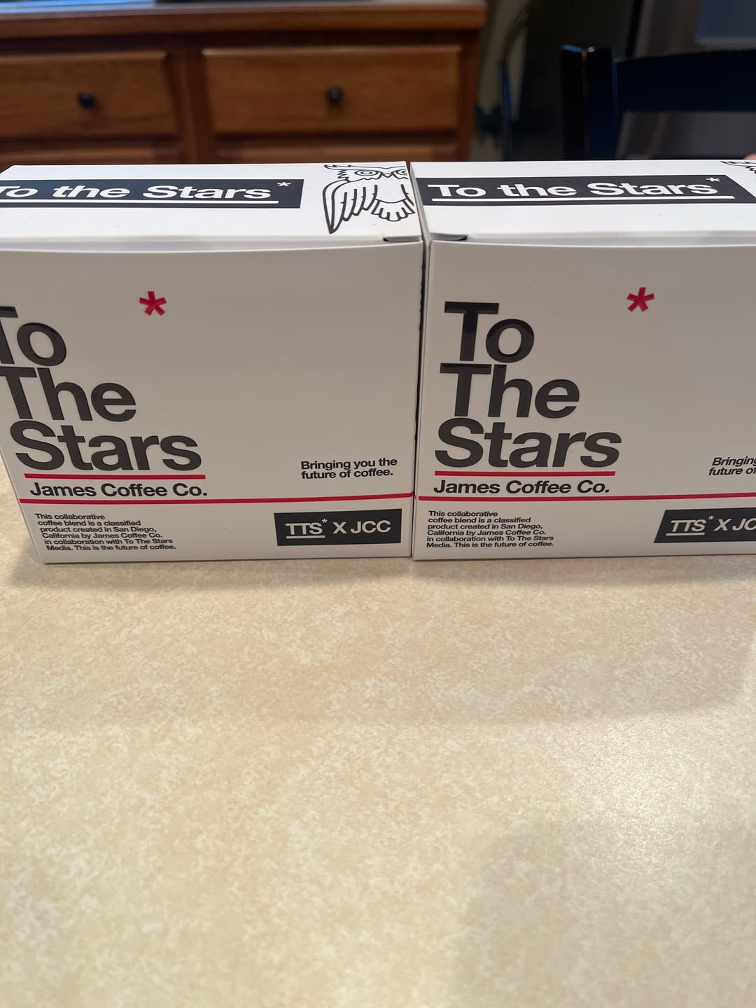Customer photo review of To The Stars Really Good Coffee