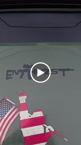 Customer video review of HOLY GRAIL DECAL