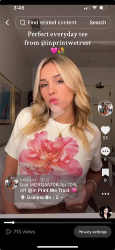 Customer photo review of 'Flower Girl' baby tee