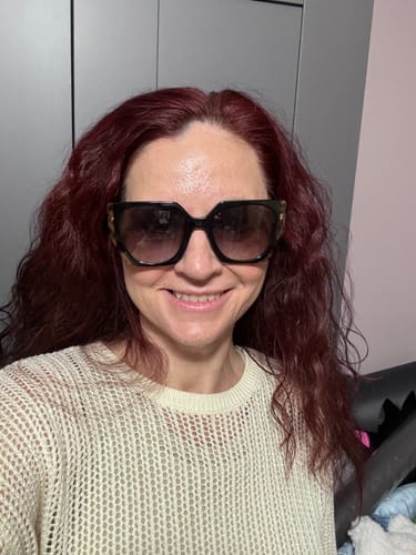Customer photo review of PRELOVED Prada Tortoise shell and black Sunglasses W/ grey Gradient Lens . BP43539350 100224 H