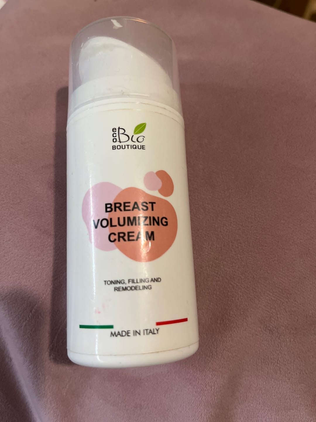 Customer photo review of Crema Voluminizadora de Pecho