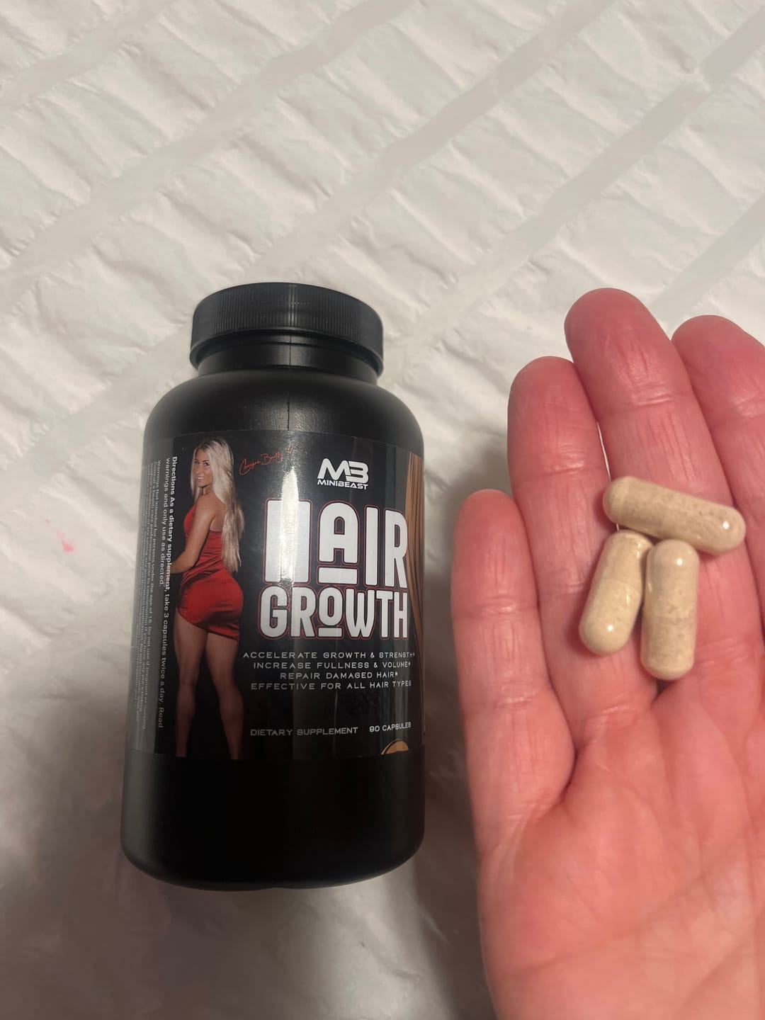 Customer photo review of Hair Growth