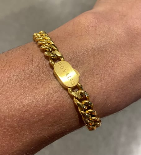 Customer photo review of Cuban Chain (Gold) 8mm Set