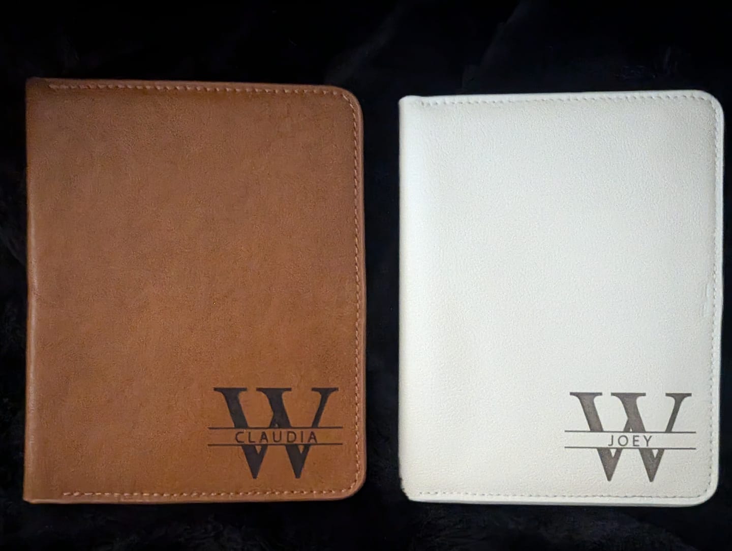 Customer photo review of Personalized Natural Leather Passport Holder with Monogram or Custom Design