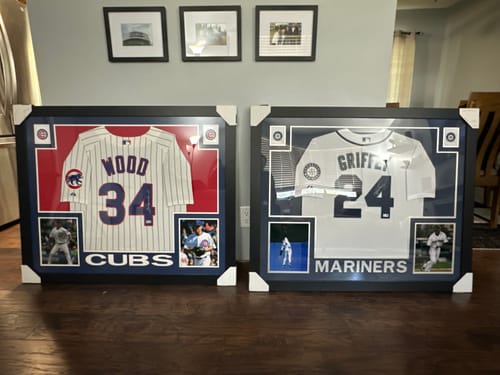 Customer photo review of Sports Autographed Jersey Framing HOF Style (7-10 day turnaround)